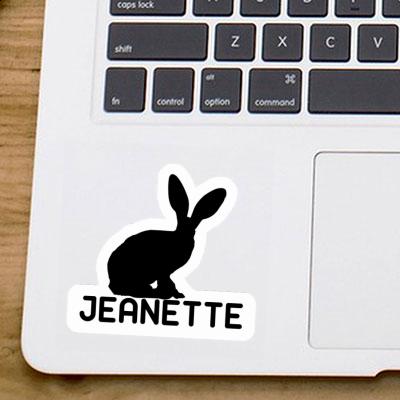 Jeanette Autocollant Lapin Notebook Image