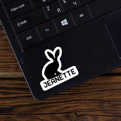 Sticker Hase Jeanette Laptop Image