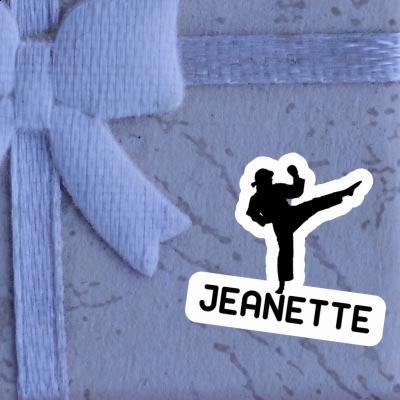 Jeanette Sticker Karateka Laptop Image