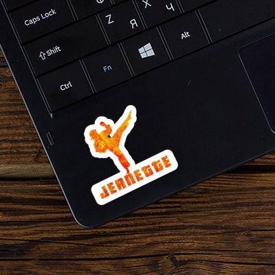 Karateka Sticker Jeanette Laptop Image