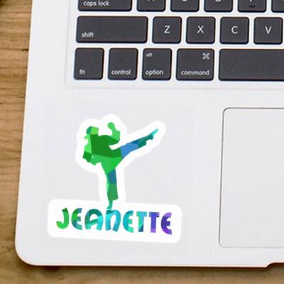 Jeanette Sticker Karateka Laptop Image