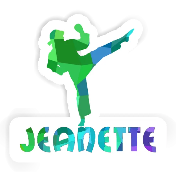 Jeanette Sticker Karateka Laptop Image