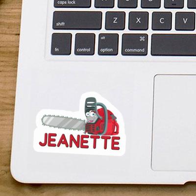 Chainsaw Sticker Jeanette Laptop Image