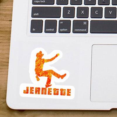 Kletterer Aufkleber Jeanette Laptop Image