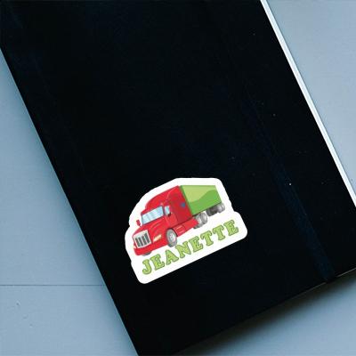 Sticker Jeanette Truck Notebook Image