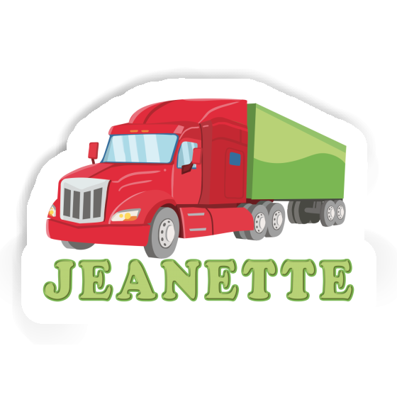 Sticker Jeanette Truck Image