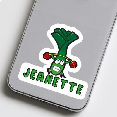 Sticker Jeanette Weight Lifter Notebook Image