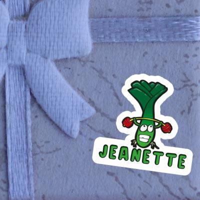 Sticker Jeanette Weight Lifter Laptop Image