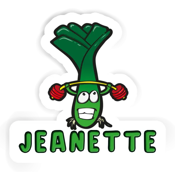 Sticker Jeanette Weight Lifter Image