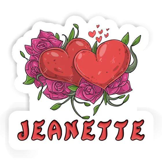 Heart Sticker Jeanette Notebook Image