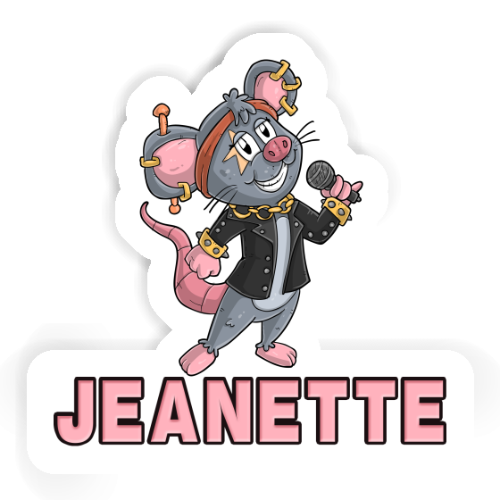 Singer Sticker Jeanette Laptop Image