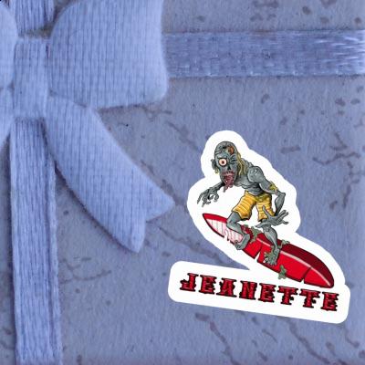 Jeanette Sticker Wave Rider Notebook Image