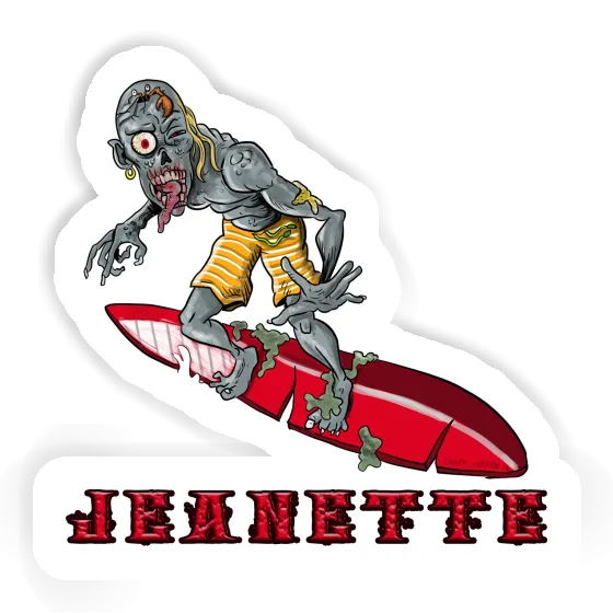 Jeanette Sticker Wave Rider Notebook Image