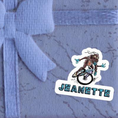 Jeanette Sticker Biker Laptop Image