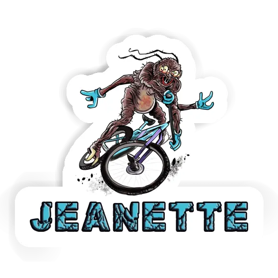 Jeanette Sticker Biker Laptop Image