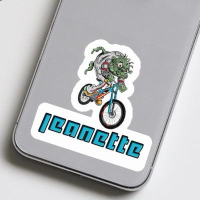 Jeanette Sticker Downhill Biker Notebook Image