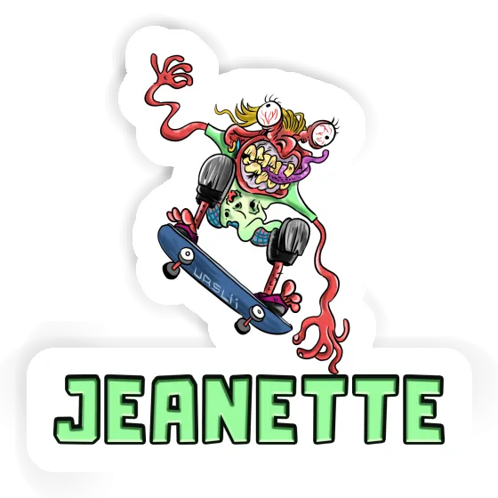 Skater Sticker Jeanette Laptop Image