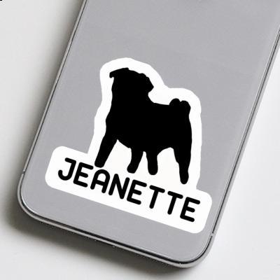 Sticker Pug Jeanette Notebook Image