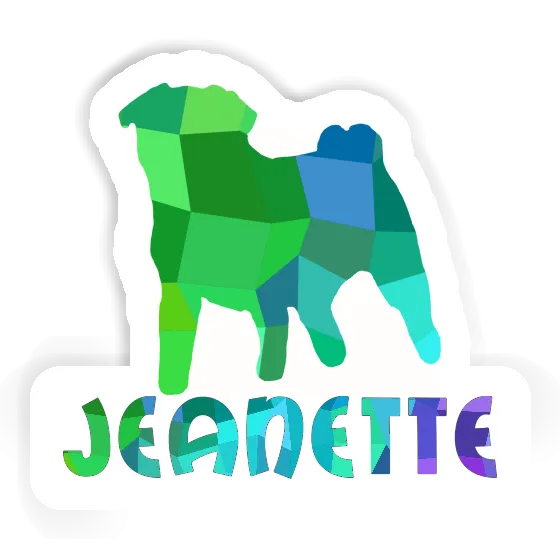 Sticker Jeanette Mops Notebook Image