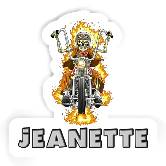 Sticker Motorcycle Rider Jeanette Gift package Image