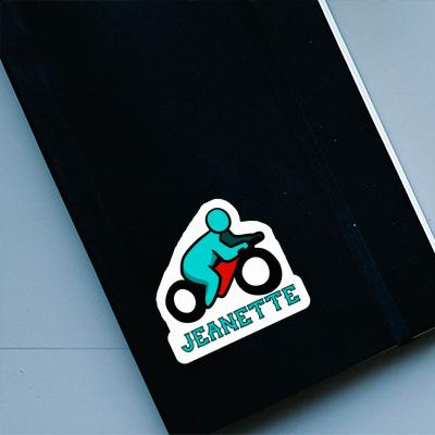 Motorbike Driver Sticker Jeanette Gift package Image