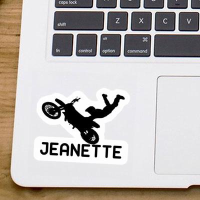 Sticker Jeanette Motocross-Fahrer Gift package Image