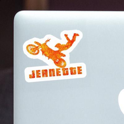 Jeanette Sticker Motocross Rider Notebook Image