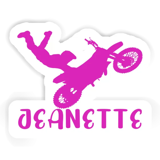 Sticker Motocross Rider Jeanette Image