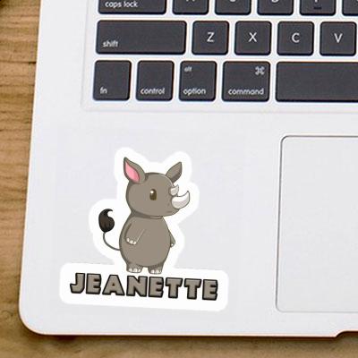 Rhinoceros Sticker Jeanette Image