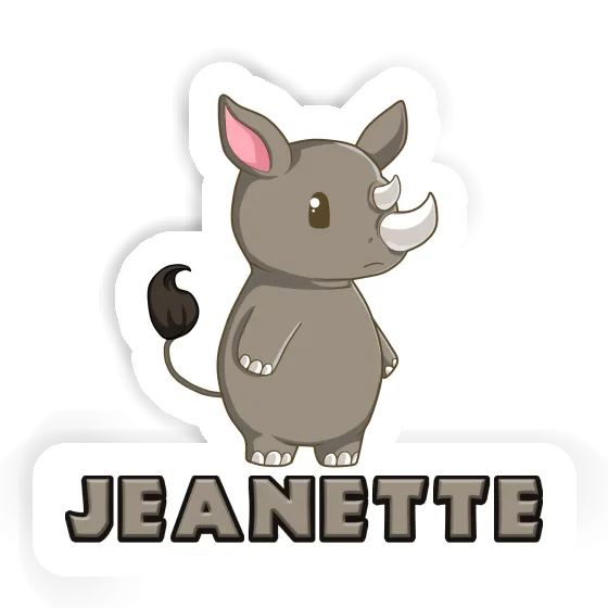 Rhinoceros Sticker Jeanette Notebook Image