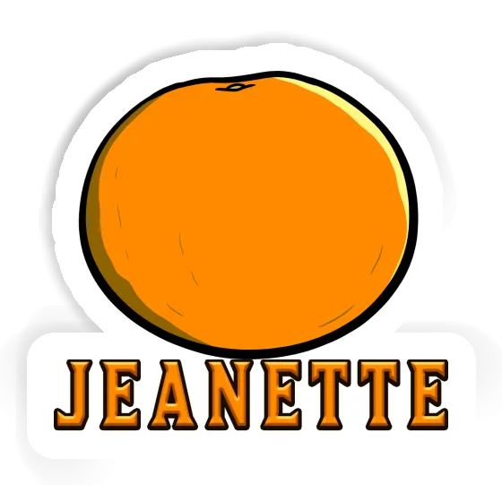 Jeanette Sticker Orange Gift package Image