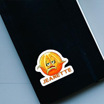 Sticker Orange Jeanette Laptop Image