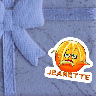 Sticker Orange Jeanette Notebook Image