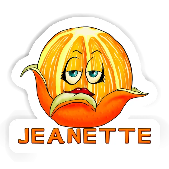 Sticker Orange Jeanette Image