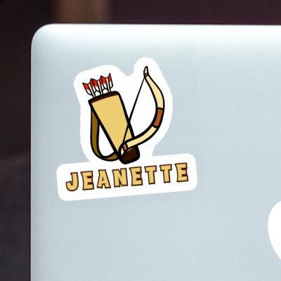 Sticker Jeanette Arrow Bow Image