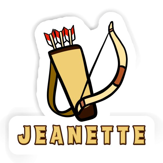 Sticker Jeanette Arrow Bow Laptop Image