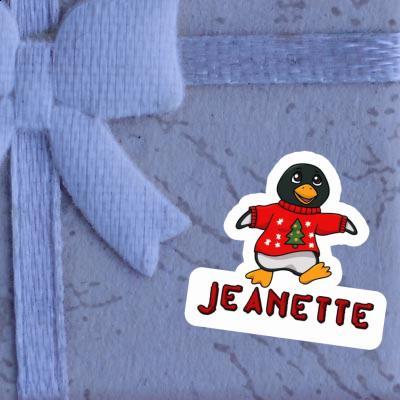 Autocollant Jeanette Pingouin de Noël Gift package Image