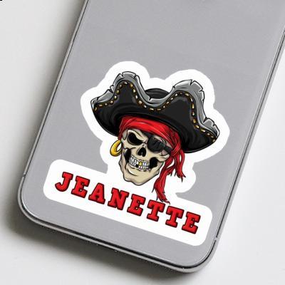 Sticker Jeanette Pirate-Head Image