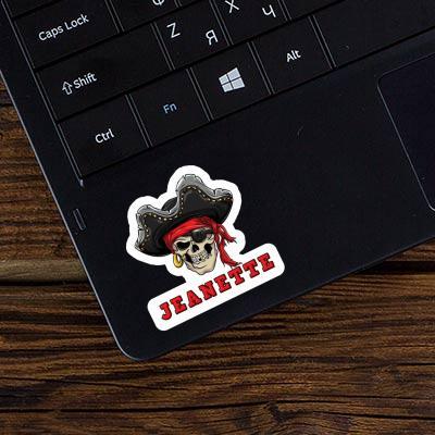 Sticker Jeanette Pirate-Head Notebook Image