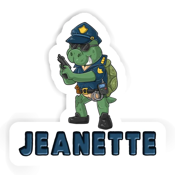 Sticker Jeanette Officer Gift package Image