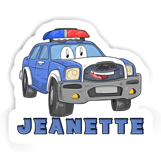 Sticker Police Car Jeanette Image