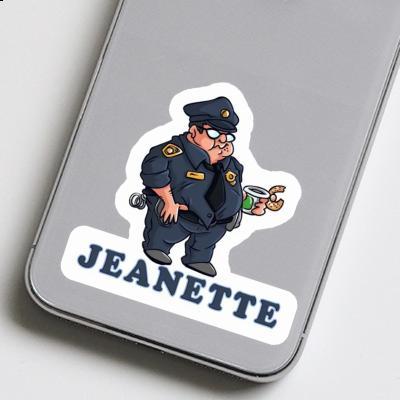 Jeanette Sticker Police Officer Laptop Image