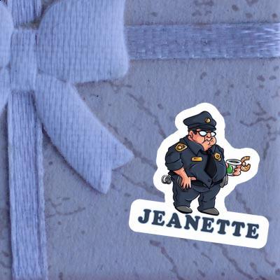 Jeanette Sticker Police Officer Notebook Image