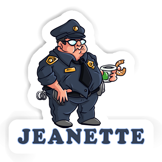 Jeanette Sticker Police Officer Gift package Image