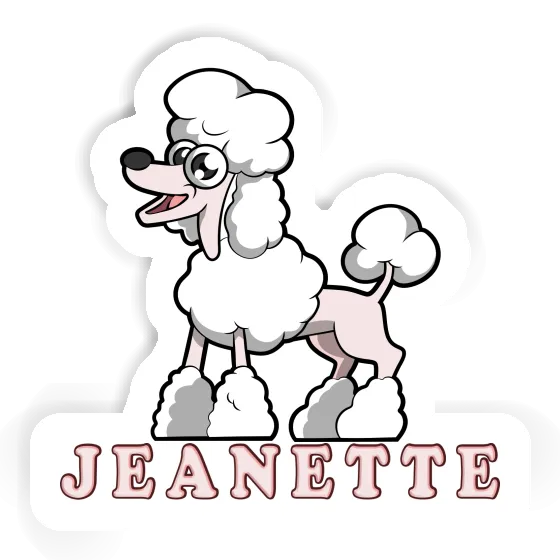 Poodle Sticker Jeanette Laptop Image