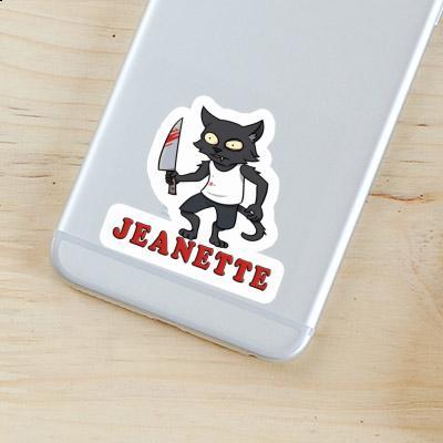 Psycho Cat Sticker Jeanette Gift package Image