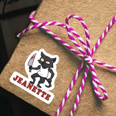 Aufkleber Jeanette Psycho-Katze Gift package Image