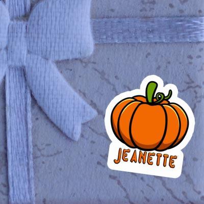 Sticker Jeanette Pumpkin Laptop Image