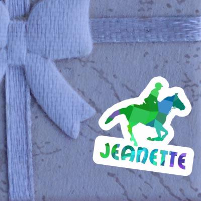 Sticker Horse Rider Jeanette Image