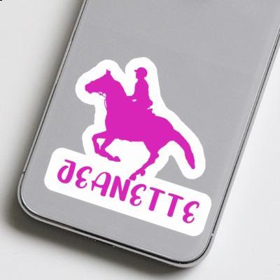 Horse Rider Sticker Jeanette Notebook Image